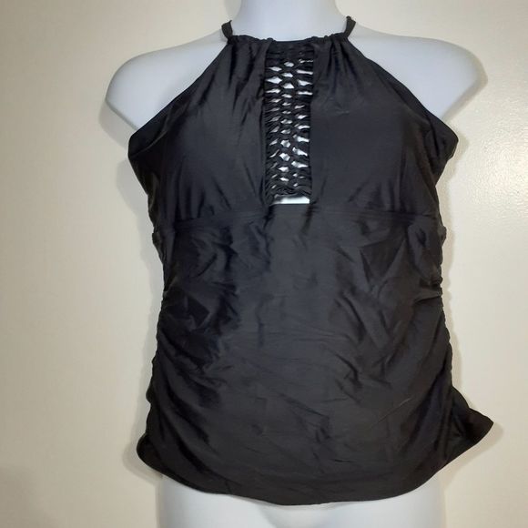 Swimsuits For All Crochet High Neck Tankini Swim Top NWT - Picture 9 of 9
